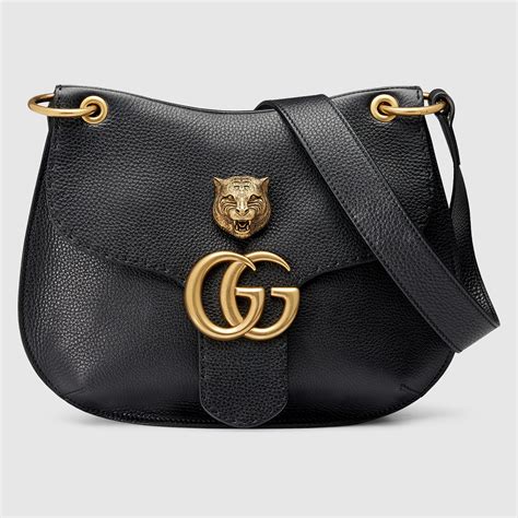 gucci shoulder bag womens black|Gucci shoulder bags women sale.